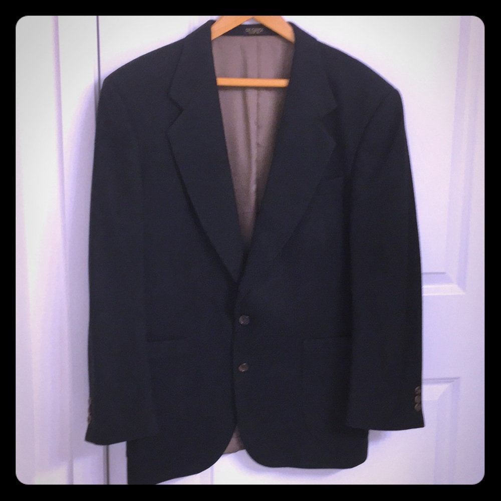 OSCAR DE LA RENTA CAMEL HAIR SPORTS COAT